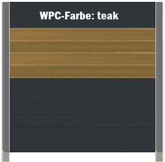 alu-wpc premium-60-teak image sichtschutz boston alu-wpc 60 teak